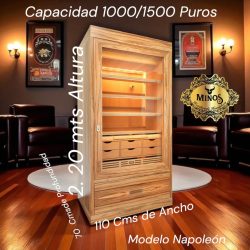 Humidor cedro español. Modelo Napoleón
